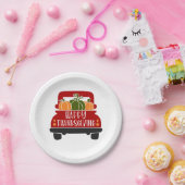 Erntedank Truck Pappteller (Party)