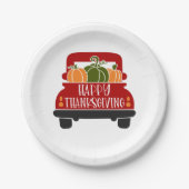 Erntedank Truck Pappteller (Vorderseite)