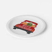 Erntedank Truck Pappteller (Schrägansicht)