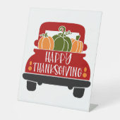 Erntedank Truck Sockelschild (Vorderseite)