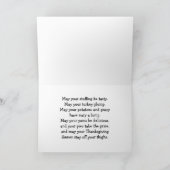 Erntedank Trukeys Gruß Karte (Innenseite)