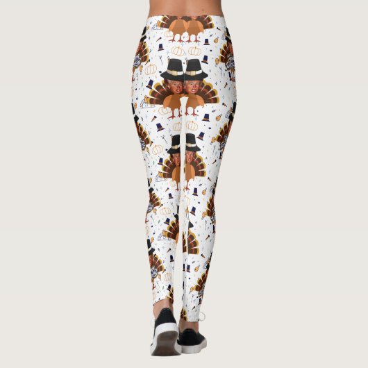 Erntedank trump Truthühner Leggings (Rückseite)
