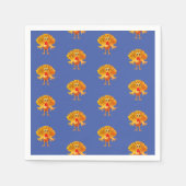 Erntedank Truthahn, Erntedank Tag Serviette (Vorderseite)