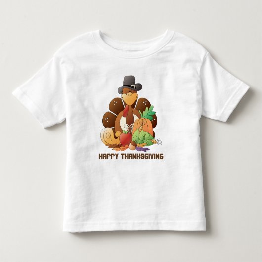 Erntedank Truthahn Holiday Kleinkind T - Shirt (Vorderseite)