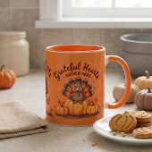 Erntedank Truthahn Orange Tasse