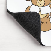 Erntedank Truthahn Teddybär Design Mousepad (Ecke)
