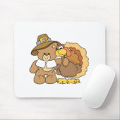 Erntedank Truthahn Teddybär Design Mousepad (Mit Mouse)