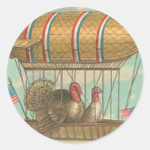 Erntedank Truthähne in einem Blimp