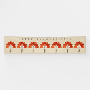 Erntedank-Truthühner Banner