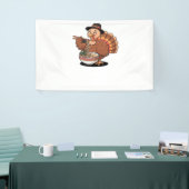 Erntedank Truthühner frisst Ramen Oversized T - Sh Banner (Messeveranstaltung)