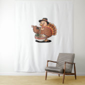 Erntedank Truthühner frisst Ramen Oversized T - Sh Wandteppich (Beispiel)