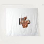 Erntedank Truthühner frisst Ramen Oversized T - Sh Wandteppich (Vorderseite (Horizontal))