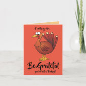 Erntedank Türkei 20 dankbar 3 Dankeskarte (Vorderseite)