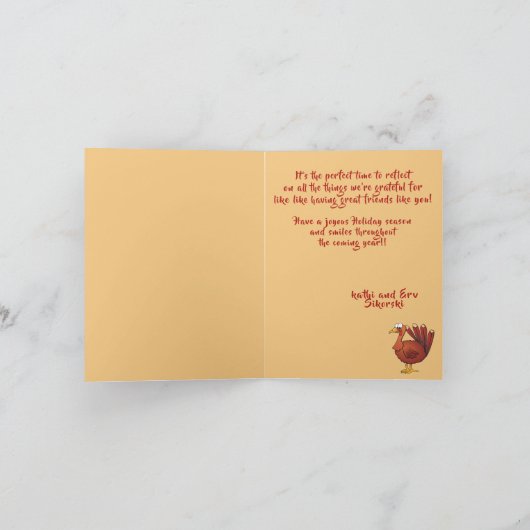 Erntedank Türkei 20 dankbar 3 Dankeskarte (Innenseite)