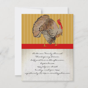Erntedank Türkei Abendessen Party Einladung