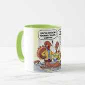 Erntedank Türkei Abendessen Tasse (Vorderseite Links)