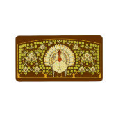 Erntedank Türkei Adressaufkleber (Vorne)