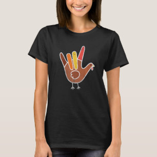 Erntedank Türkei Amerikanische Gebärdensprache I L T-Shirt