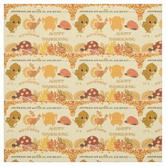 Erntedank Türkei an Dinner Fun Design Stoff (Muster)