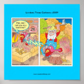 Erntedank Türkei auf Cartoon Poster (Vorne)