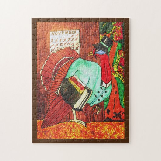 ERNTEDANK TÜRKEI AUF DEM RUN-Puzzle Puzzle (Vertikal)