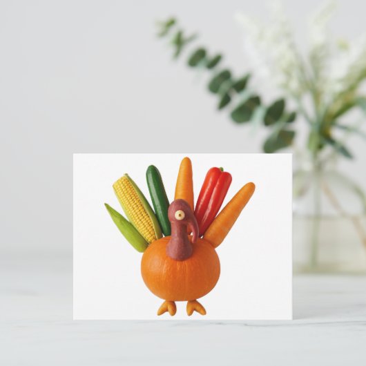 Erntedank Türkei aus Veggies Postkarte (Stehend Vorderseite)