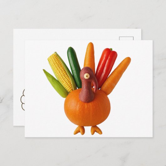Erntedank Türkei aus Veggies Postkarte (Vorne/Hinten)