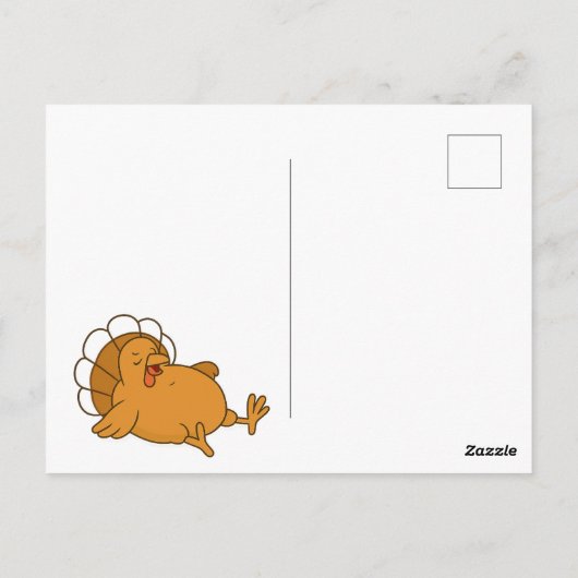 Erntedank Türkei aus Veggies Postkarte (Rückseite)