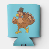 Erntedank Türkei benutzerdefinierter Text kann küh Dosenkühler (Rückseite)