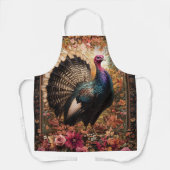 Erntedank Türkei Blumendesign Schürze (Vorderseite)