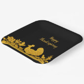 Erntedank Türkei Blumenpapierplatte Pappteller (Gewinkelt)