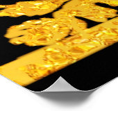 Erntedank Türkei Blumenposter Poster (Ecke)