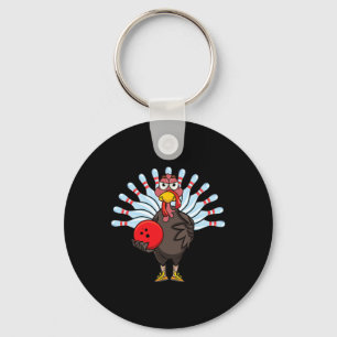 Erntedank Türkei Bowling Button Matching Team Gesc Schlüsselanhänger
