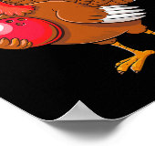 Erntedank Türkei Bowling Button Matching Team Poster (Ecke)