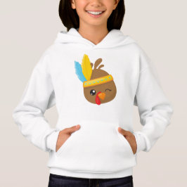 Erntedank Türkei, Braune Türkei, Federn Hoodie