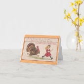 Erntedank Türkei Chase Karte (Gelbe Blume)