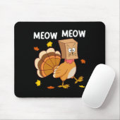 Erntedank Türkei Chat Meow Funny Men Danke Mousepad (Mit Mouse)