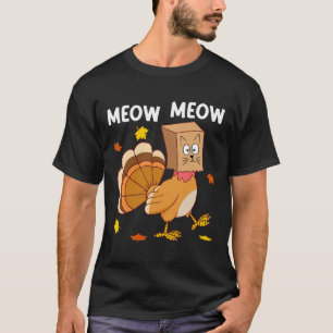 Erntedank Türkei Chat Meow Funny Men Danke T-Shirt