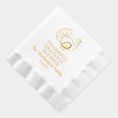 Erntedank Türkei dankbar, gesegnet Servietten Mit Folie (Rechts)