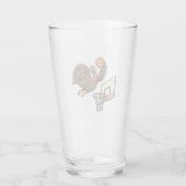 Erntedank Türkei Dunking Basketball Funny Glas (Rückseite)