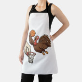 Erntedank Türkei Dunking Basketball Funny Schürze (InSitu)