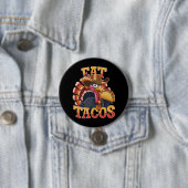 Erntedank Türkei Eat Tacos Funny mexikanisch Button (Beispiel)
