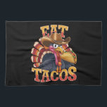 Erntedank Türkei Eat Tacos Funny mexikanisch Geschirrtuch<br><div class="desc">Erntedank Türkei Eat Tacos Funny mexikanisch</div>