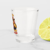 Erntedank Türkei Eat Tacos Funny mexikanisch Schnapsglas (Rechts)