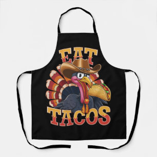 Erntedank Türkei Eat Tacos Funny mexikanisch Schürze