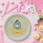 Erntedank Türkei Eating Pumpkin Pie Pappteller (Party)