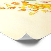 Erntedank Türkei Eating Pumpkin Pie Poster (Ecke)