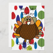 Erntedank Türkei Einladung (Vorne/Hinten)