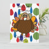 Erntedank Türkei Einladung (Stehend Vorderseite)