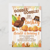 Erntedank Türkei Einladung zum Geburtstag (Vorderseite)